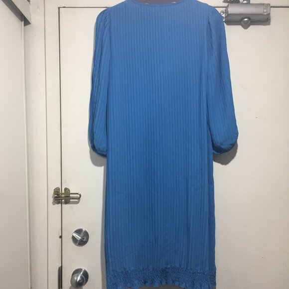VINTAGE NU-MODE PLEATED MIDI DRESSES SIZE 11/12 - Picture 3 of 11